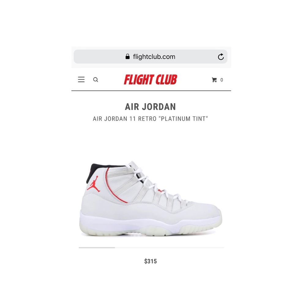 Jordan 11 Retro 'Platinum Tint’ Sneakers - Picture 7 of 7
